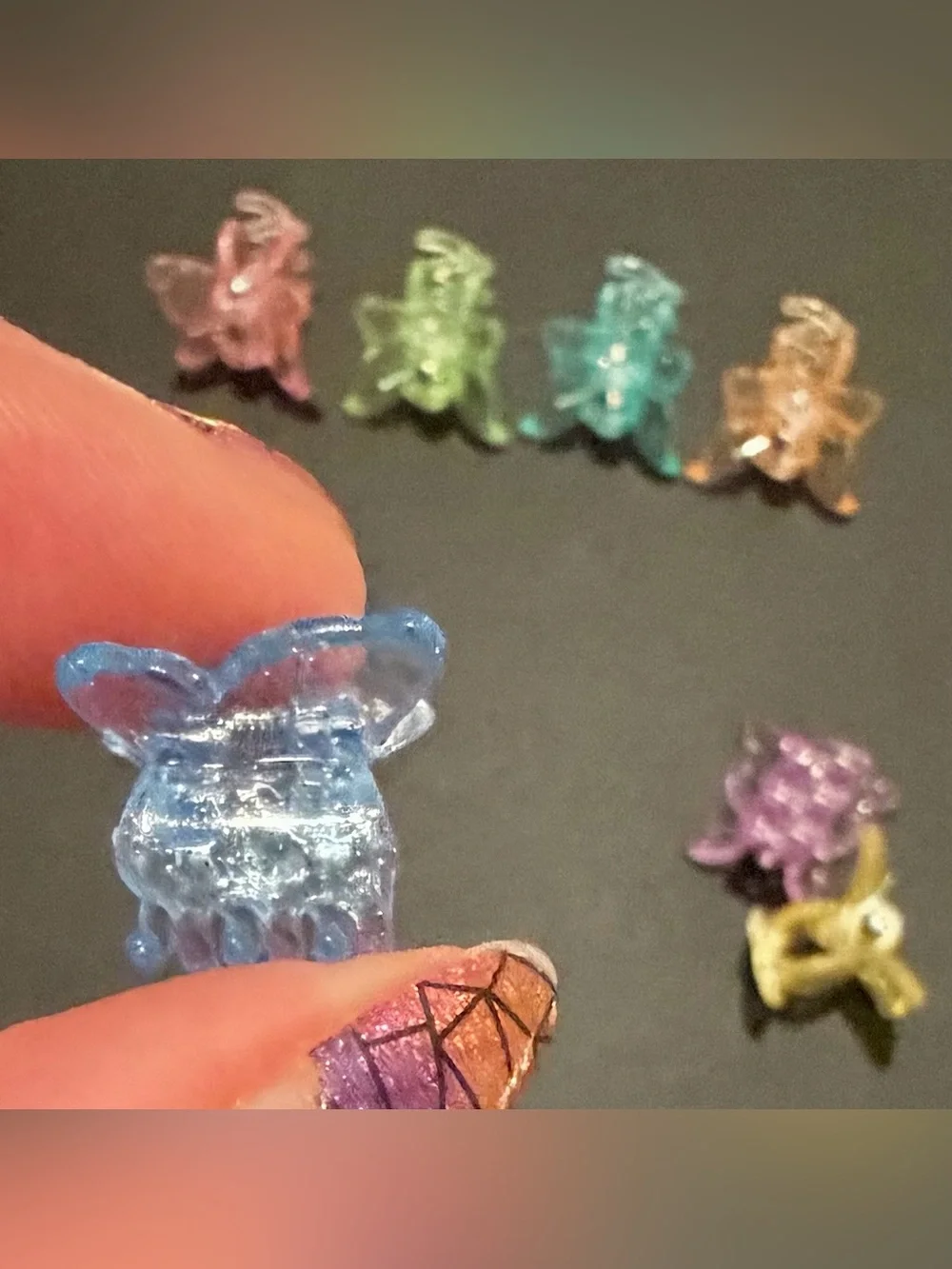 8 Mini Butterfly Glitter Hair Clips 🦋 #90s #y2k vibes